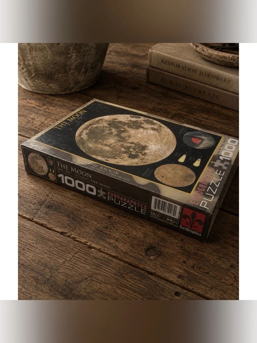 Eurographics The Moon 1000 Piece Jigsaw Puzzle ~Sealed ~Made in USA ~Lunar Map